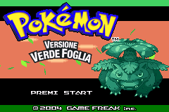 口袋妖怪-绿叶 Pokemon - Versione Verde Foglia(IT)(Nintendo)(128Mb)