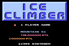 任天堂FC珍藏游戏系列第3辑-冰人 Famicom Mini Vol. 03 - Ice Climber(JP)(Nintendo)(32Mb)