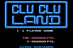 任天堂FC珍藏游戏系列第12辑-滚球乐园 Famicom Mini Vol. 12 - Clu Clu Land(JP)(Nintendo)(32Mb)