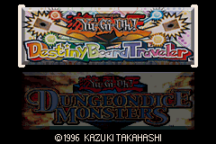 游戏2合1 - 游戏王 - 命运之旅 + 怪兽龙门骰 2 Games in 1 - Yu-Gi-Oh! Destiny Board Traveler + Yu-Gi-Oh! Dungeon Dice Monsters(EU)(M5)(Konami)(128Mb)