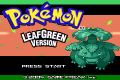 口袋妖怪-绿叶 Pokemon - Leaf Green Version(UE)(Nintendo)(128Mb)