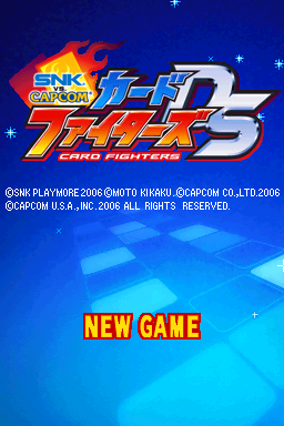 SNK vs. Capcom - Card Fighters DS (Japan)