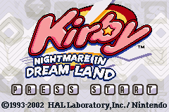 星之卡比-可怕的梦境 Kirby - Nightmare in Dream Land(US)(Nintendo)(64Mb)