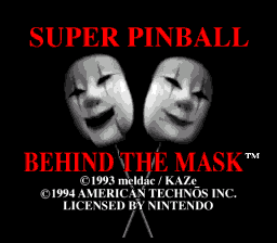 Super Pinball - Behind the Mask (USA)