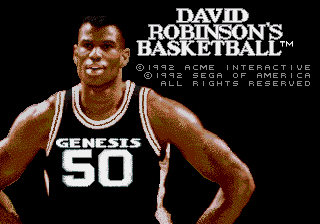 David Robinson Basketball (Japan) (Beta) (1992-04-15)