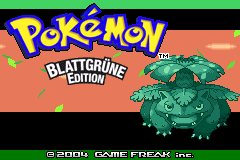 口袋妖怪-绿叶 Pokemon - Blattgrune Edition(DE)(Nintendo)(128Mb)