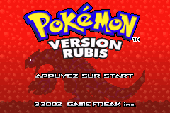 口袋妖怪红宝石 Pokemon - Version Rubis(FR)(Nintendo)(128Mb)