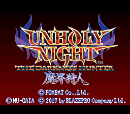 Unholy Night - The Darkness Hunter (Japan) (En) (Unl)