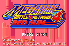 洛克人战斗网络EXE 4-红太阳 Megaman Battle Network 4 - Red Sun(US)(Capcom)(64Mb)