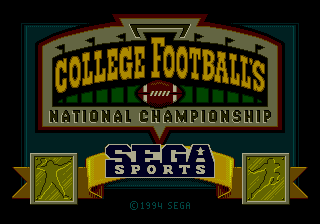 College Football's National Championship (USA) (Beta) (1994-06-18)