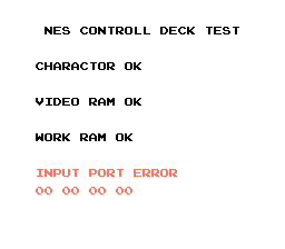 Nintendo World Class Service - Port Test Cartridge (USA) (Test Program)