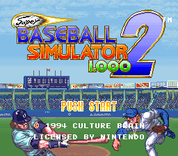 Super Baseball Simulator 1.000 2 (USA) (Proto)