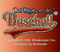 Cal Ripken Jr. Baseball (USA)