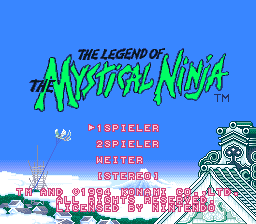 Legend of the Mystical Ninja, The (Germany)