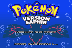 口袋妖怪-蓝宝石 Pokemon - Version Saphir(FR)(Nintendo)(128Mb)