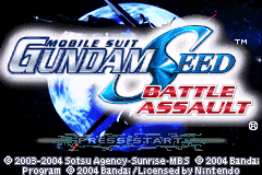 高达Seed-格斗篇 Mobile Suit Gundam Seed - Battle Assault(US)(Bandai)(32Mb)