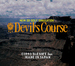 New 3D Golf Simulation - Devil's Course (Japan)