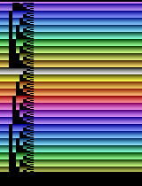 Horizonal Color Bars Demo (PD)