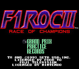 F1-ROC II - Race of Champions (USA)