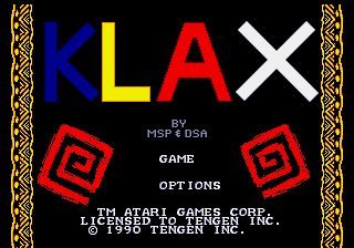 Klax (USA, Europe) (Tengen) (Beta) (1990-06-21)