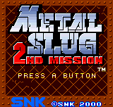 Metal Slug - 2nd Mission (World) (En,Ja)