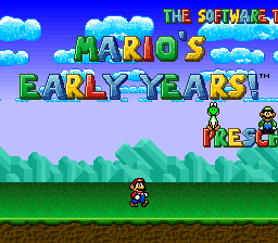 Mario's Early Years - Preschool Fun (USA)