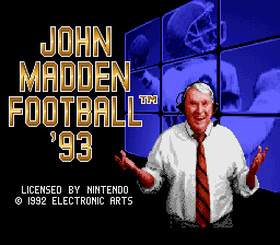 John Madden Football '93 (USA) (Rev 1)