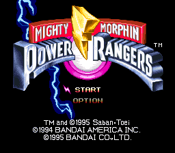 Mighty Morphin Power Rangers (Japan) (En)