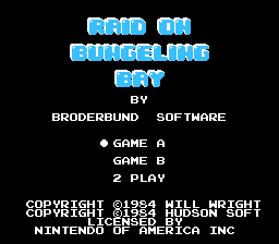 Raid on Bungeling Bay (USA)